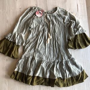 Women’s two toned ruffle dress